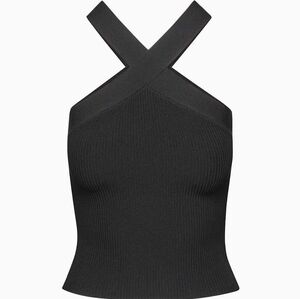 Aritzia—Sculpt Knit Criss‎ Cross halter tank-Medium